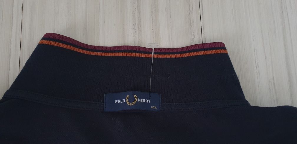 Fred Perry Pique Cotton Mens Size 2XL НОВО! ОРИГИНАЛ!  Мъжка Тениска!