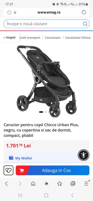 Carucior Chicco Urban 2in1 - singurul carucior de care ai nevoie