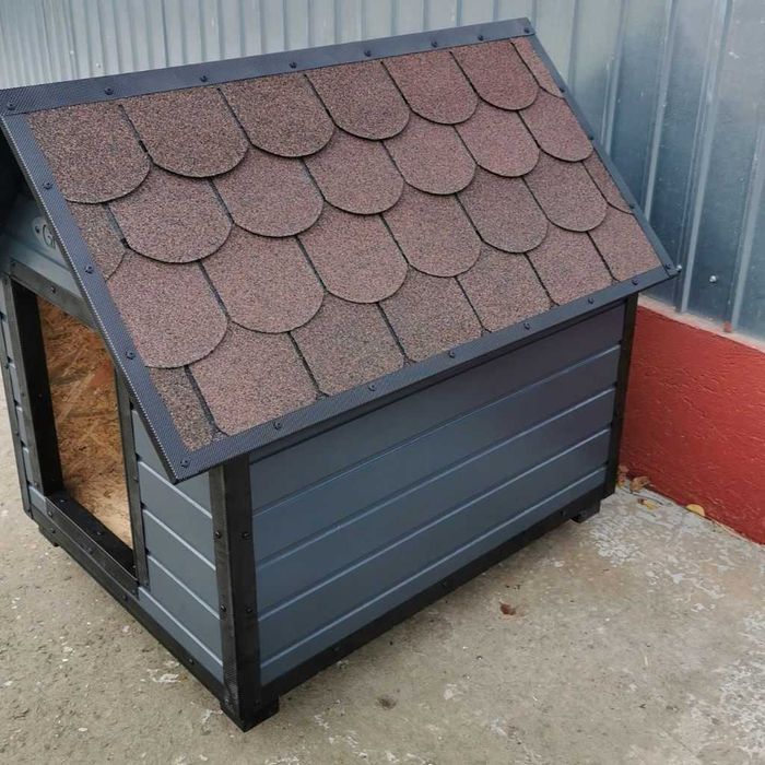 Cusca Caine Izolata Gri Antracit cu Extra Profile Metalice GHIDUS