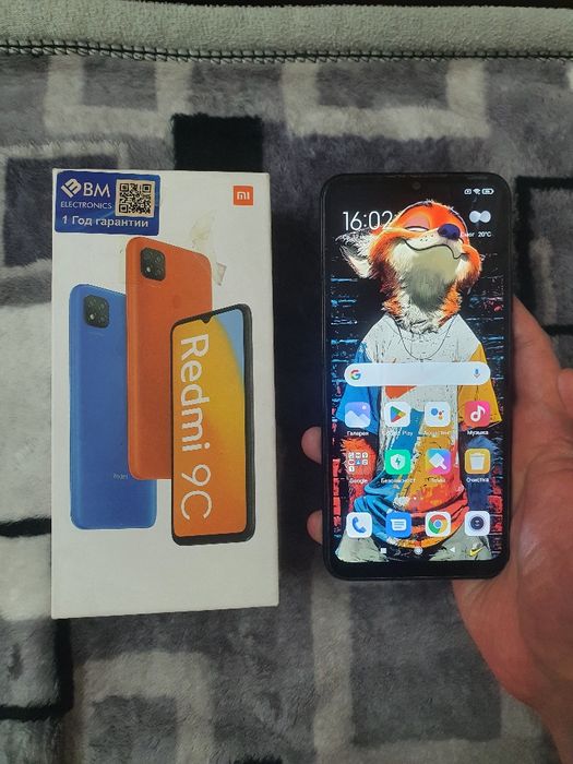Srochna sotiladi Xiaomi Redmi 9C 128Gb Black sastayani yaxshi aybi yo