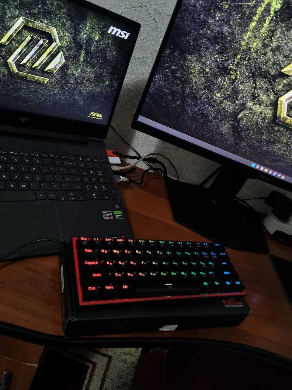 Redragon Fizz RGB Black гейминг клавиатура, gaming klaviatura