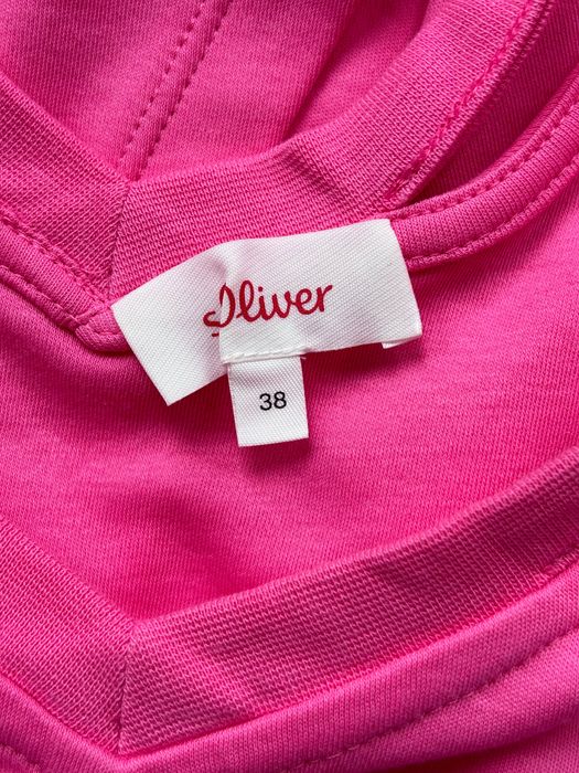 S.Oliver страхотна памучна блуза в наситена циклама