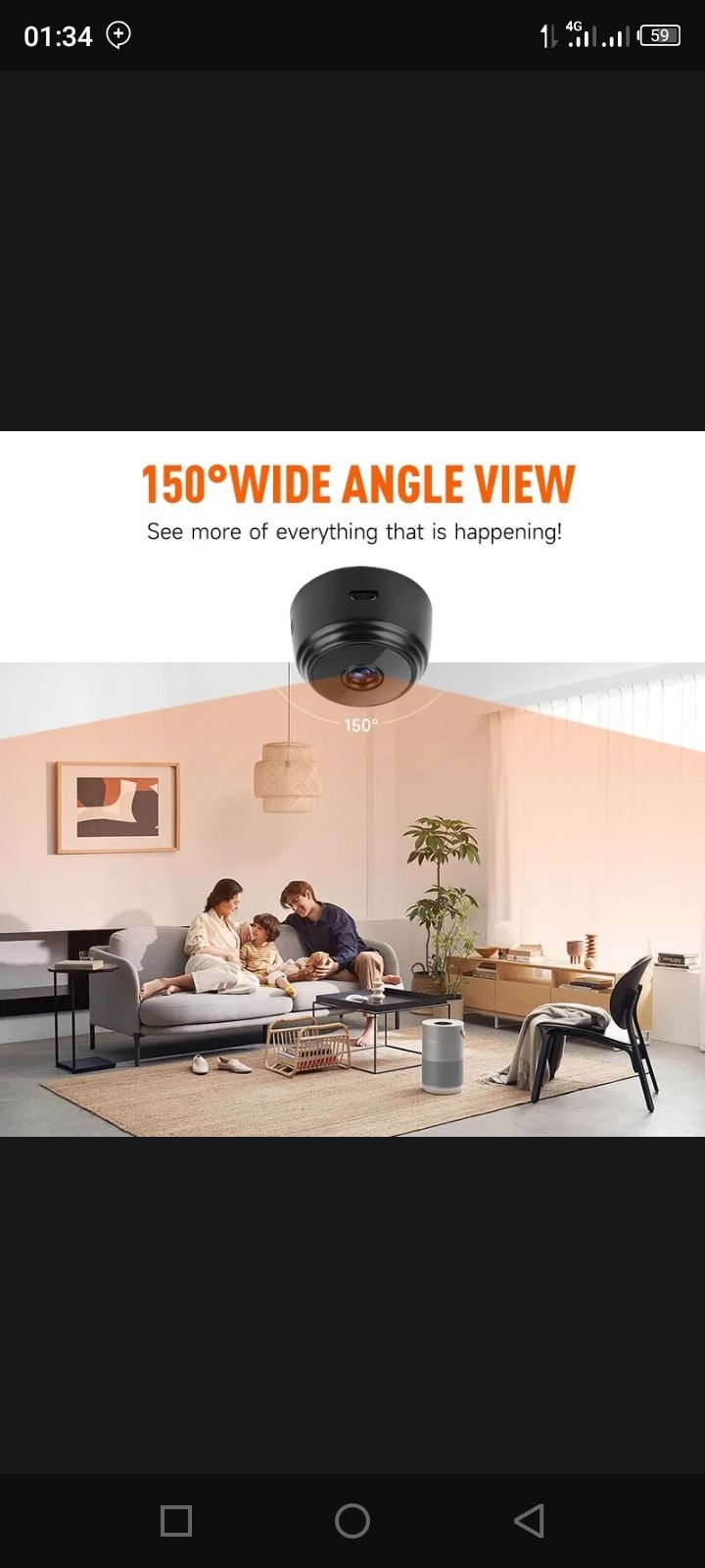 Wifi camera HD 1080p