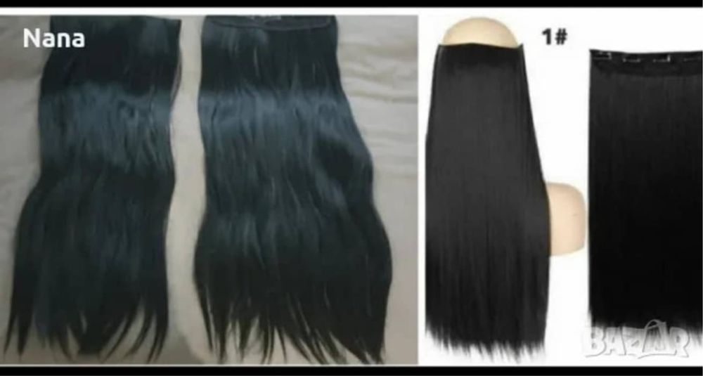 Чрни треси екстеншън 40лв