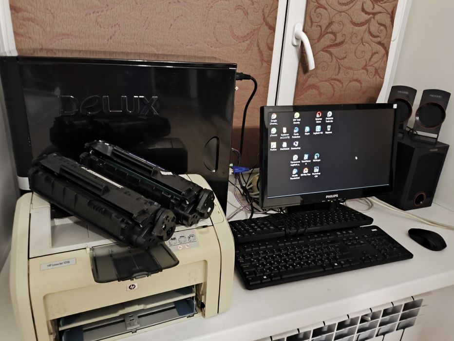 Продам принтер, доставка, в подарок компьютер в сборе