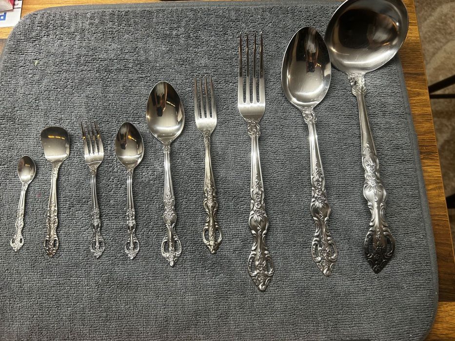 Немски винтидж прибори за хранене, пълен комплект за 8 човека