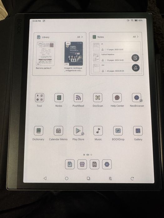 Ebook reader Boox Ultra C - 126 gb storage, 4 gb ram