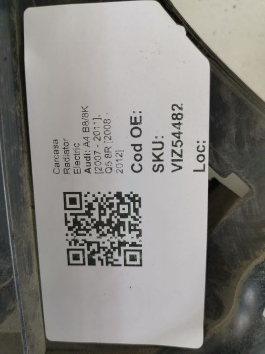 Carcasa Radiator Electric Audi A4 B8/8K 2007 2008 2009 2010 2011, Q5 8