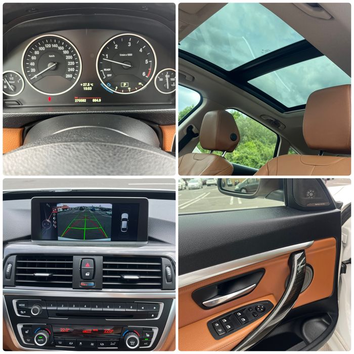 BMW  GT F34 320 Automat Navi Bi-Xenon  Piele Maro Alb Perlat