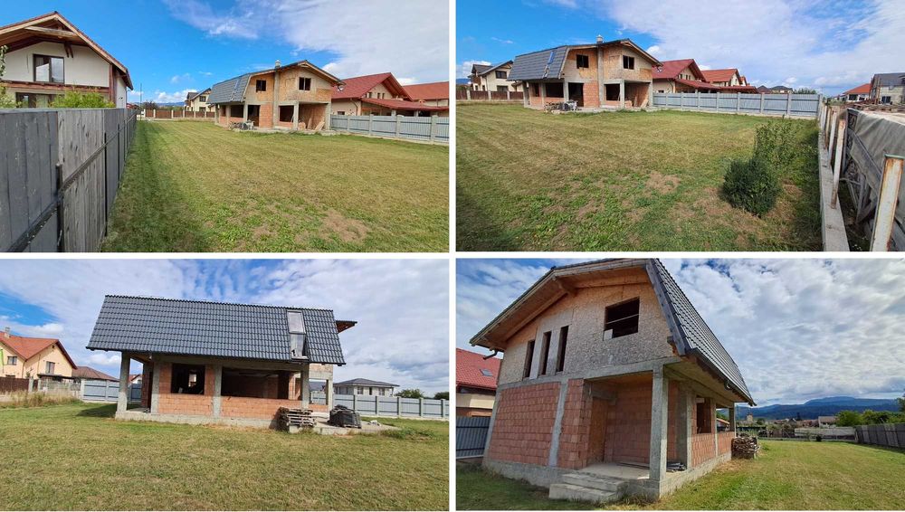 Vand casa la rosu cu utilitati si teren de 747mp
