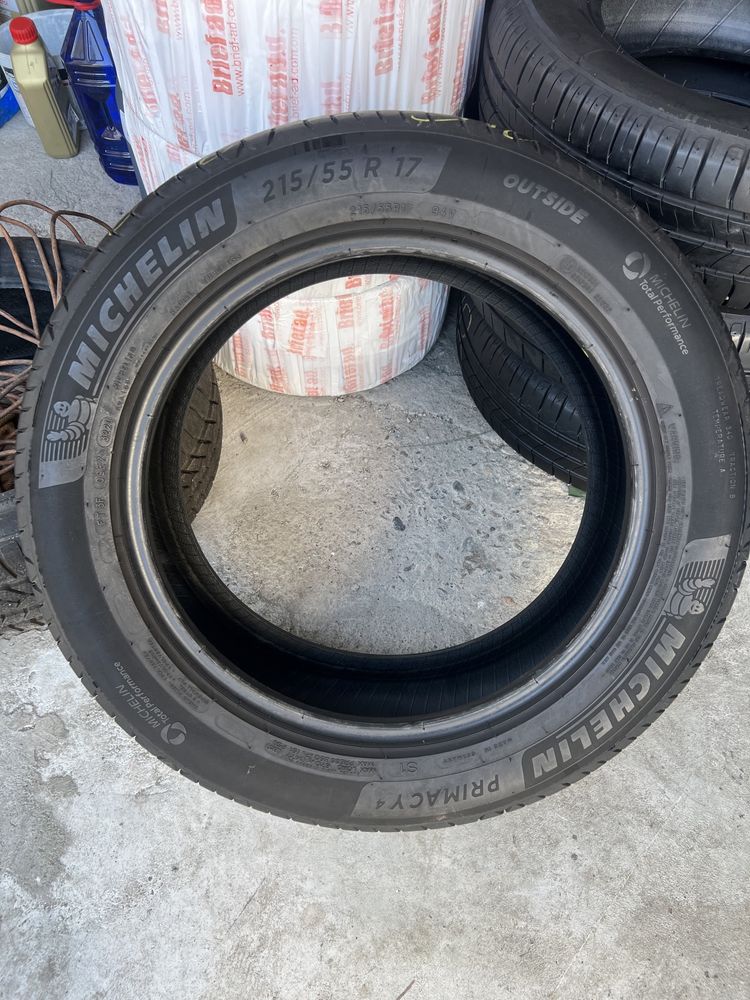 2 anvelope de vara 215/55/17 Michelin 6.2 mm!