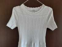 Rochie alba tricotata orsay