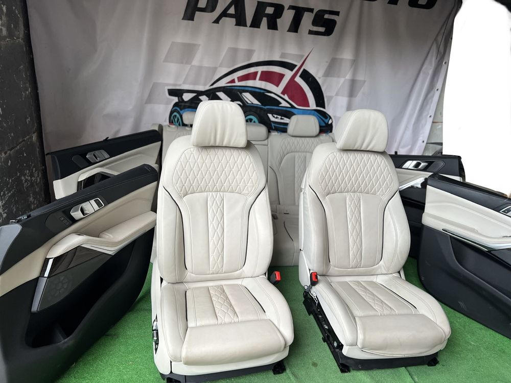 Bmw X5 G05 Scaune Interior Complet Comfort Individual Nappa Alb