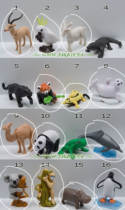 Игрушки из киндеров