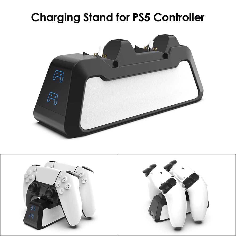 Dock incarcator stand dual USB-C controller maneta PlayStation 5 PS5