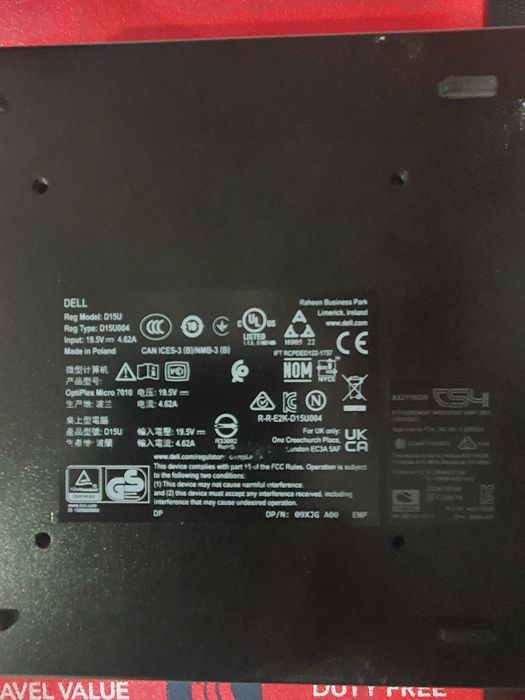 Dell Optiplex micro 7010 D15U