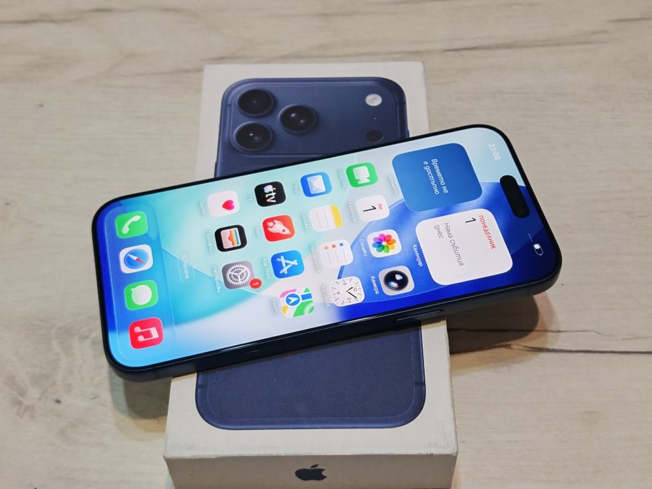 Като нов iPhone 17 Pro Max 5G 256 Deep Blue Гаранция