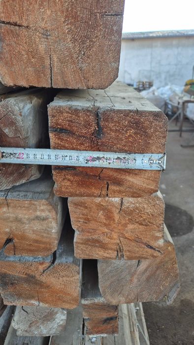 115 годишни греди от червен бор, 15х15см, 8м дължина