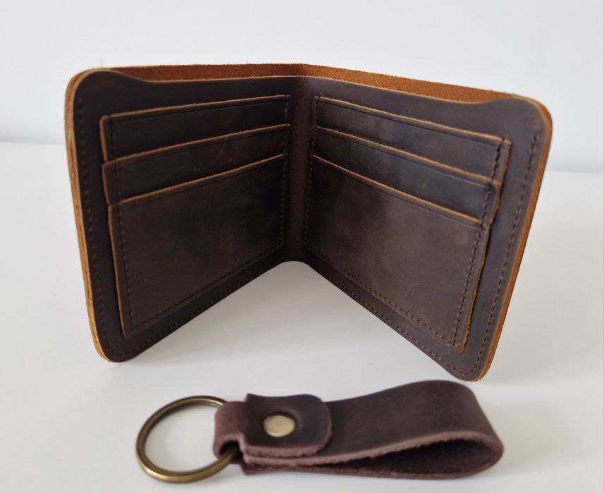 Portofel din piele naturală Crazy Horse, maro