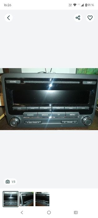 Radio cd mp3 nou, nefolosit, grupul vag