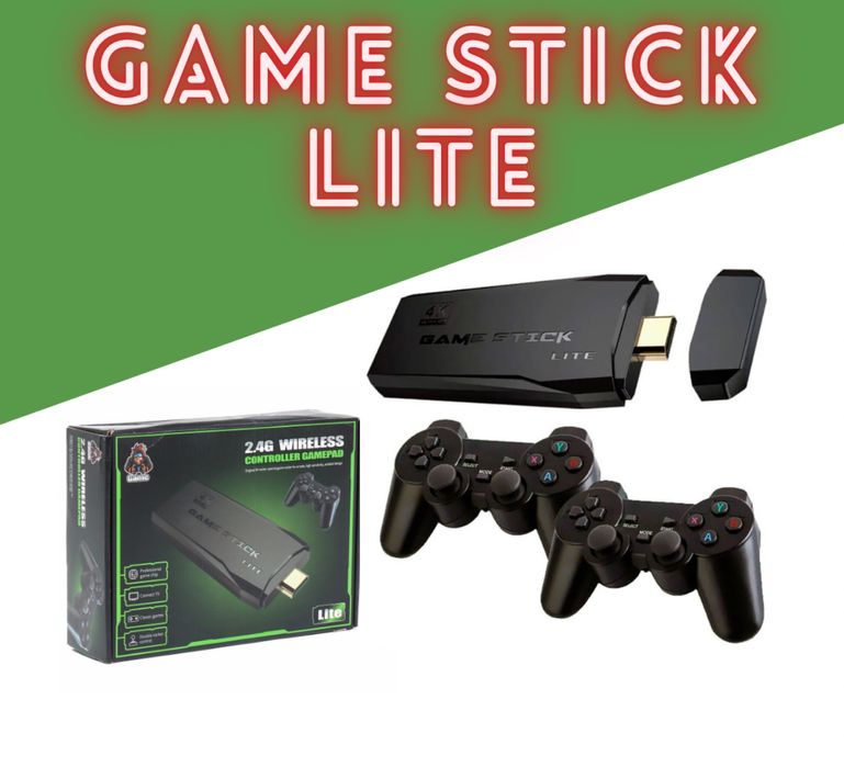 +10 000 ИГР! Игровая приставка Retro game stick 64Gb/Sega/Денди/Sony