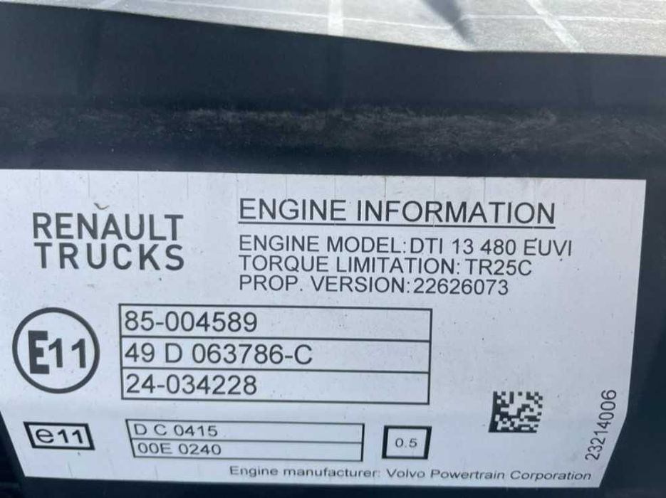 Motor DTI 13 camion Renault T 480CP - Piese de motor Renault