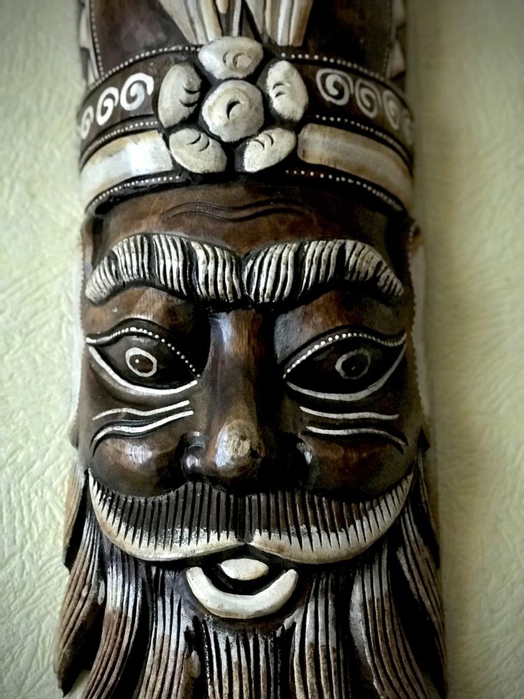 Большая настенная маска «Махарадж» из Индии