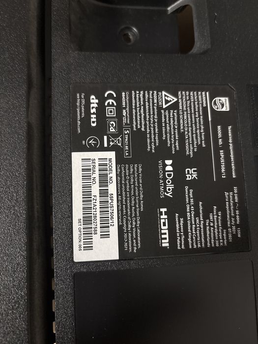 Televizor Philips pentru piese -display spart