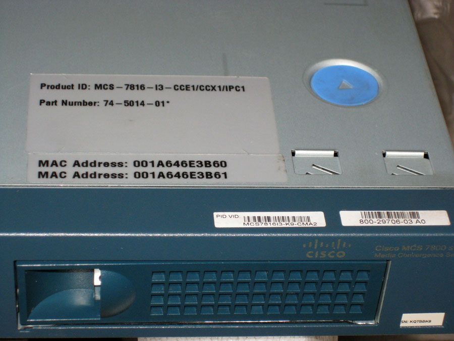 Сервер Сisco MSC - 7816 - 13 рабочий.