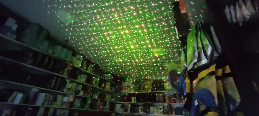 Лазерный мини проектор новогодний Mini Laser Stage Laser Lighting свет