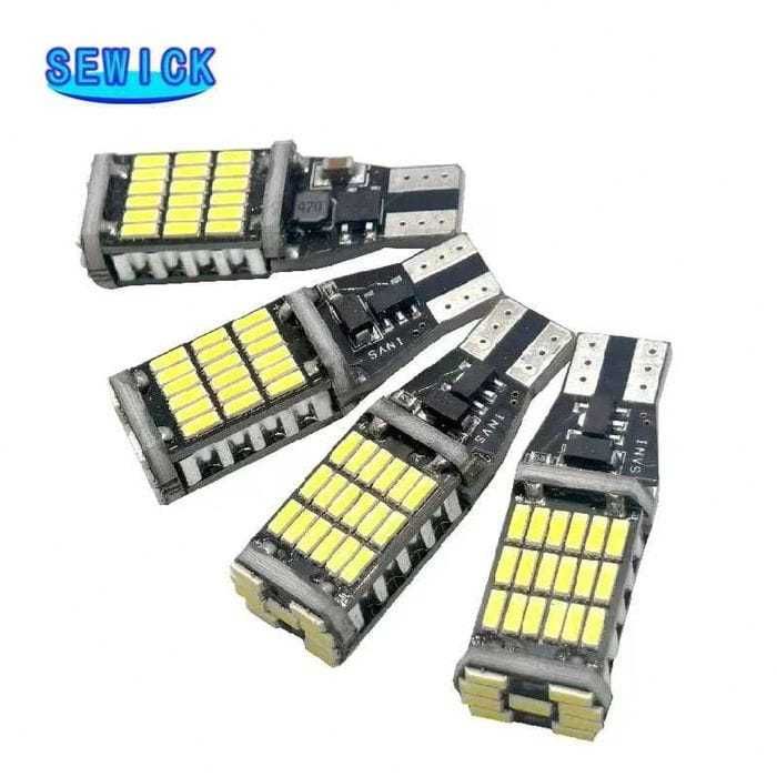 Set 4 Bec Becuri Led T15 W16W Canbus Auto 12 Volti 1000 lumeni Noi