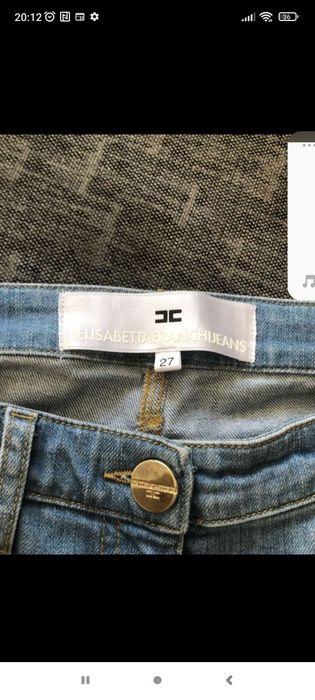 Elizabetta Franchi  дънки на кръпки,светло сини почти неносени