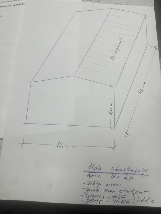 Hala industriala 504 mp