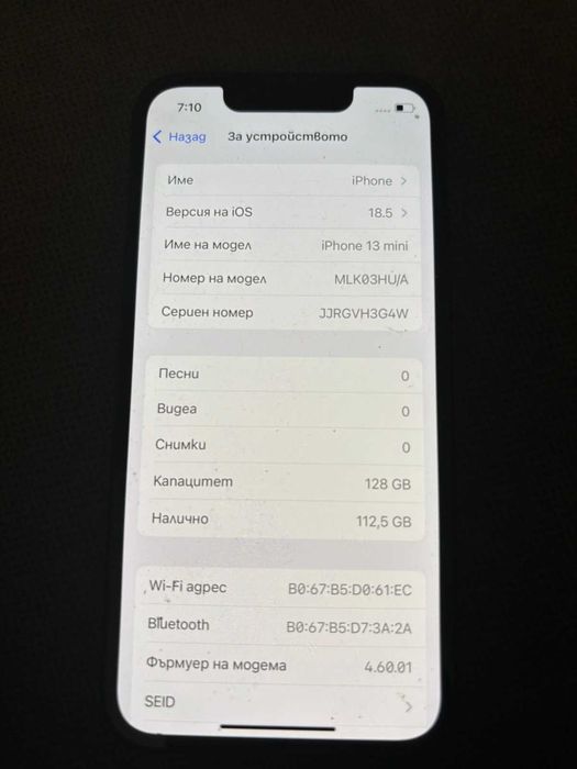 iPhone 13 mini, Син