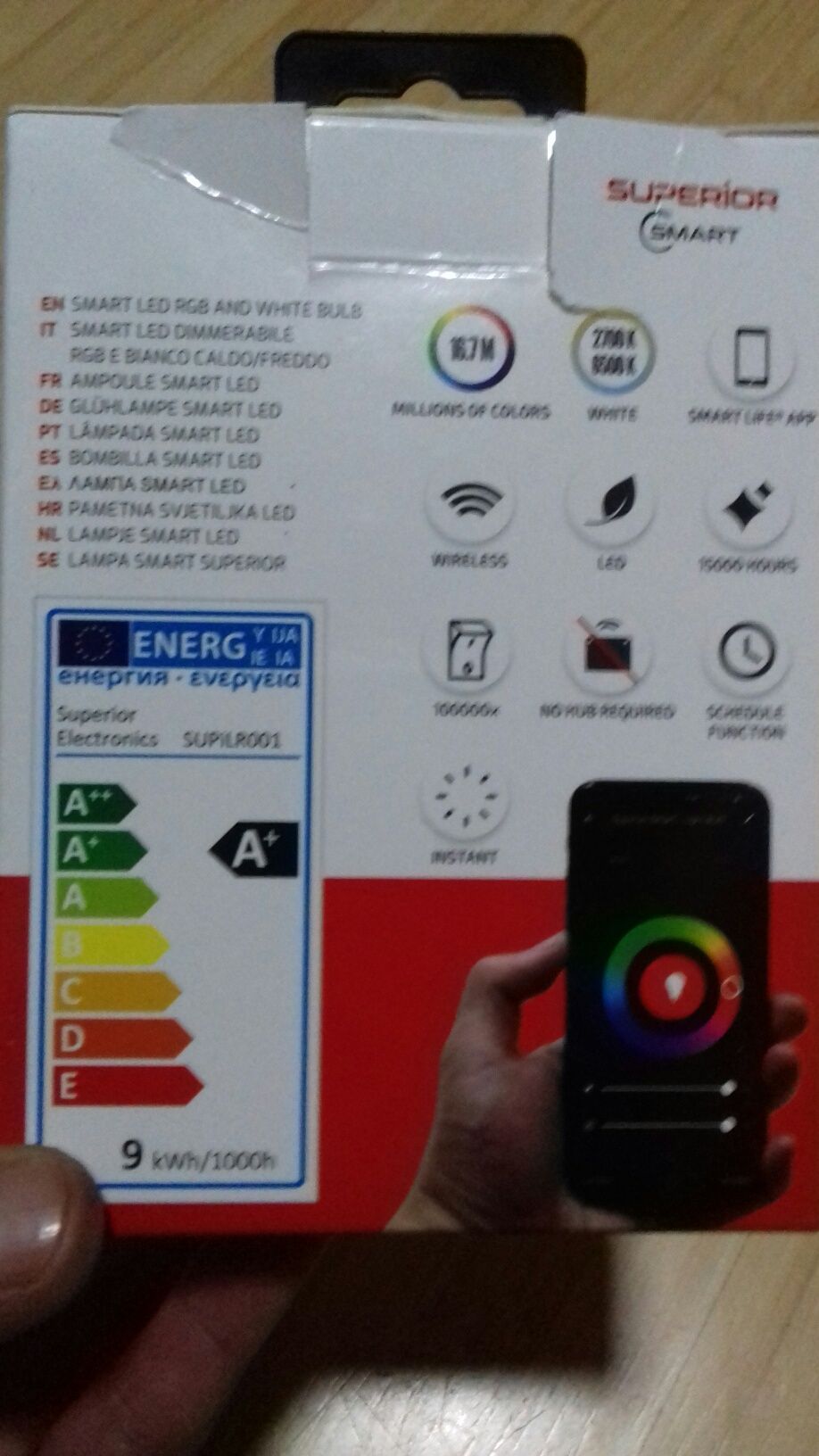 Bec smart alb+rgb,APP-smart life