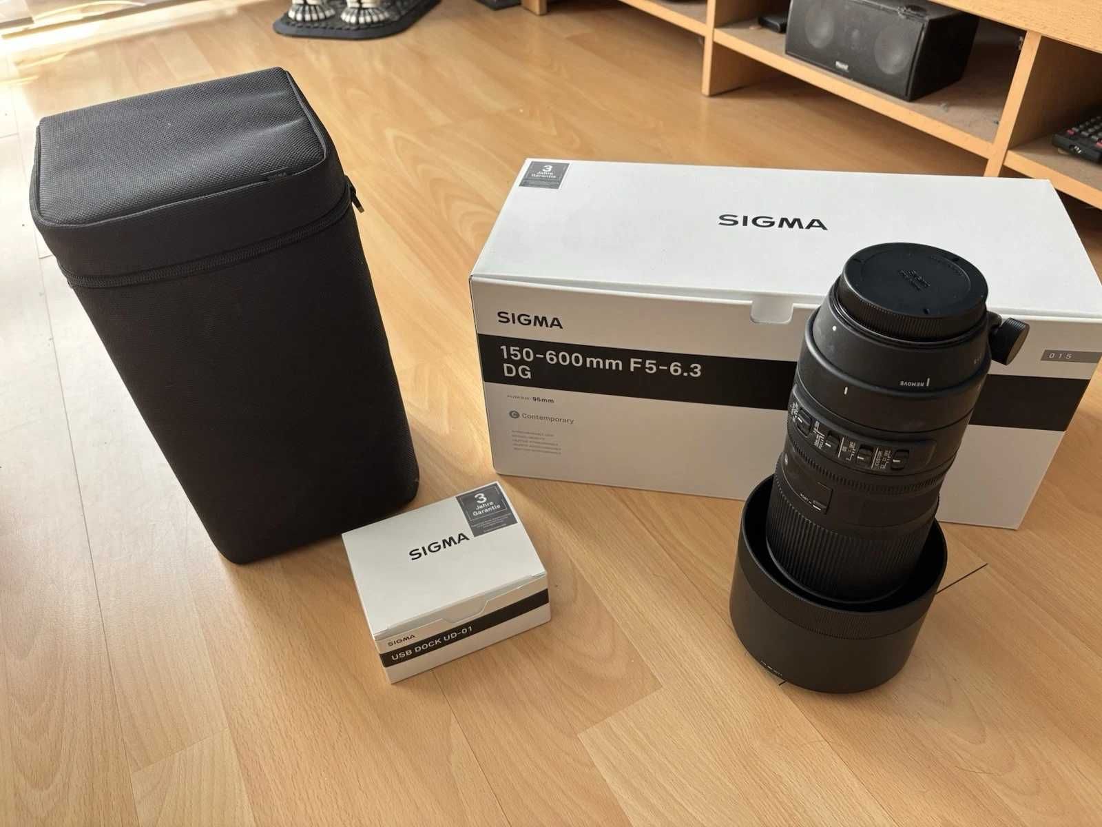 Sigma 150-600mm/5.0-6.3 DG OS HSM Contemporary за Canon + Sigma dock