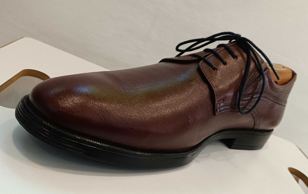 Pantofi derby plain toe 45 premium SIOUX piele naturala moale
