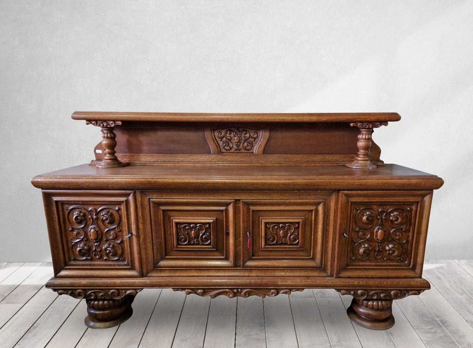 Шкаф барче масив с уникална дърворезба