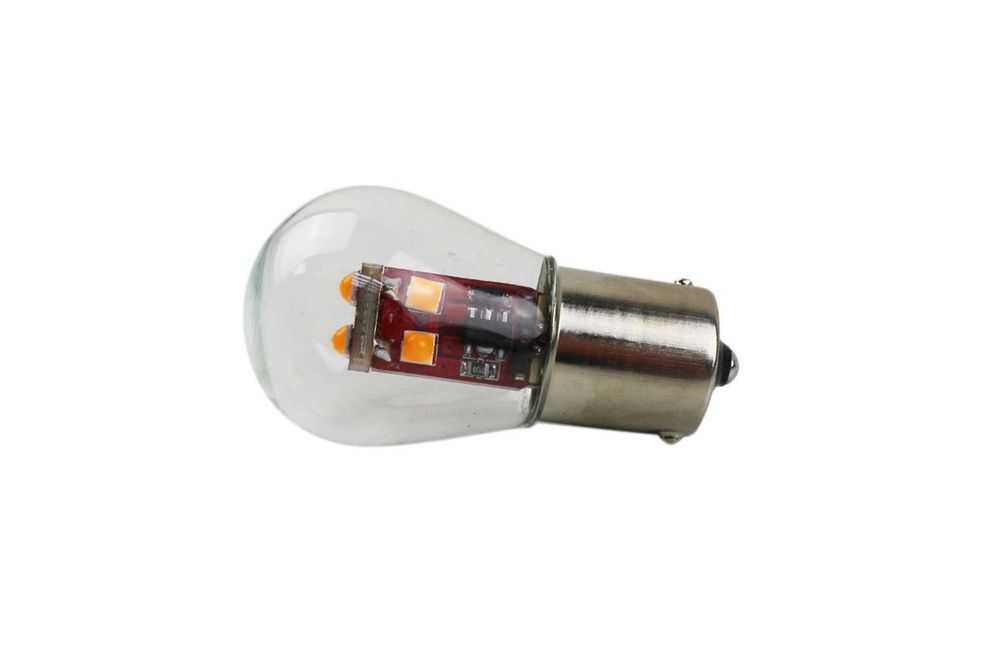 LED диодна крушка за мигач 21W, BA15S S35, Оранжева