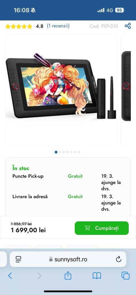 tableta grafica XP-PEN Artist 13.3 Pro