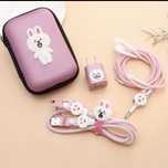 Set protectie cablu/casti cu desene animate