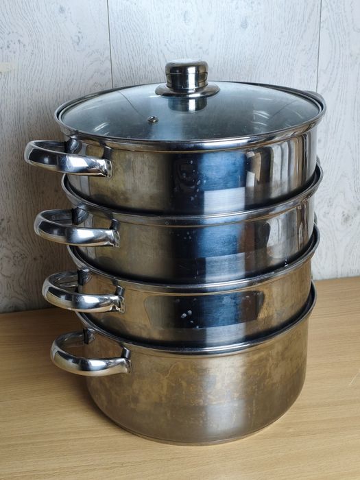 Пароварка (мантоварка) трехуровневая 26см