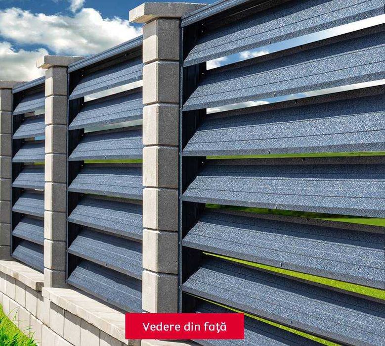 Lamele gard tip jaluzea, gard modern, cel mai bun pret grosime 0.5/0.6
