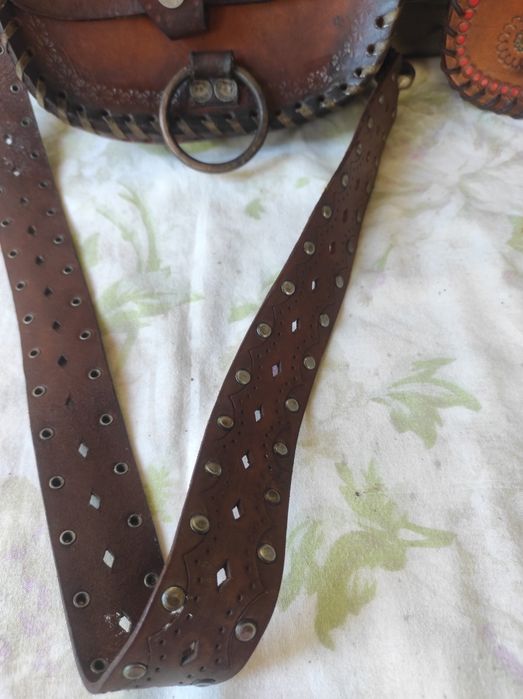 Poșetă/geantă din piele handmade