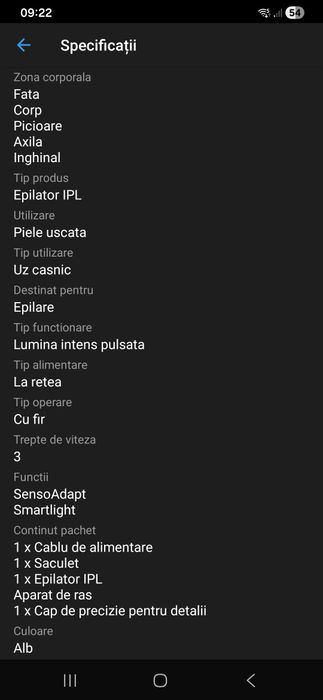 Epilator NOU Garantie 2 ani, IPL Braun Silk-expert PRO 3 PL3121