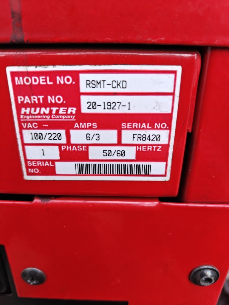 Стенд за сходимост Hunter РЕЗЕРВИРАН