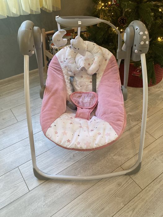 Електрически шезлонг/люлка Chipolino MOONLIGHT фламинго