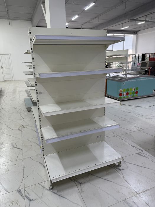 Продам стеллаж бу пристенный и островной