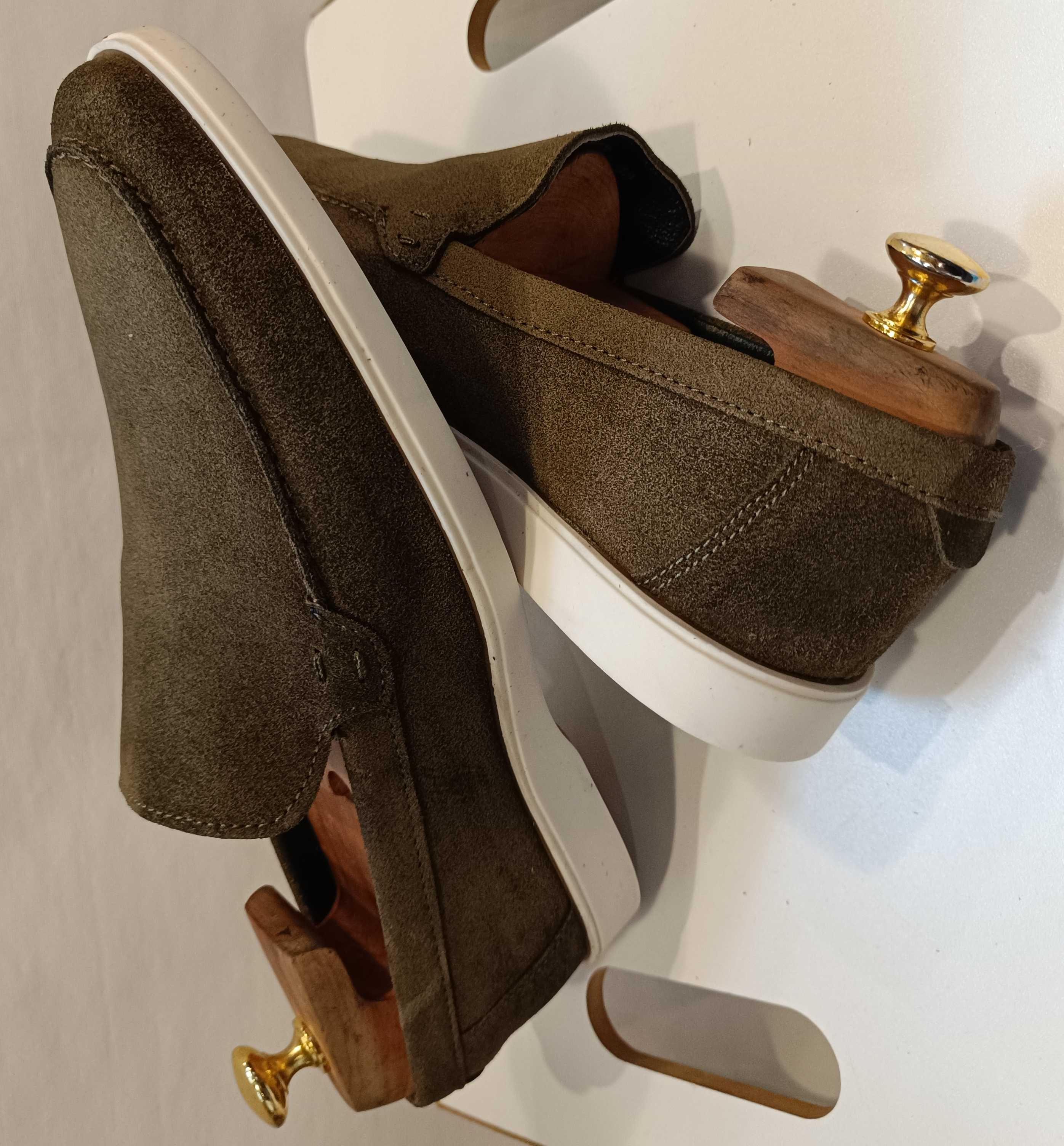 Pantofi mocasini casual 40.5 41 Jensen NOI piele naturala moale