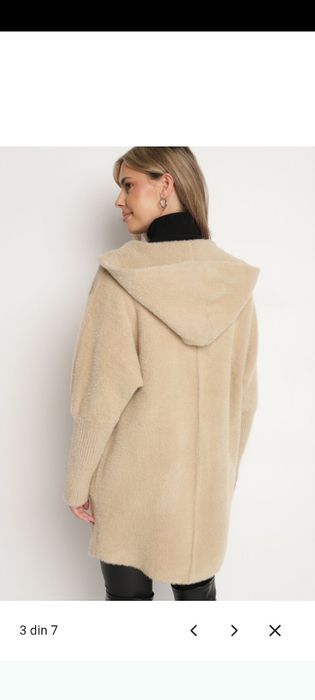 Palton din lana alpaca